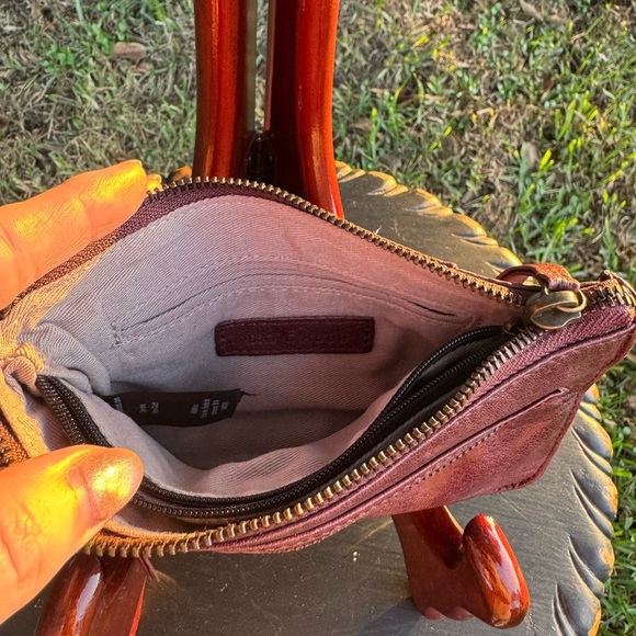 Anthropologie “Day & Mood” purple leather pouch - Picture 3 of 4